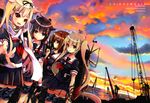  kantai_collection murasame_(kancolle) shigure_(kancolle) shiratsuyu_(kancolle) tagme_(artist) yuudachi_(kancolle) 