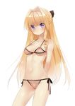  :t arms_behind_back bikini blonde_hair blush breasts covered_nipples delores_(mvv) hair_intakes long_hair looking_at_viewer medium_breasts mvv navel nipples original see-through side-tie_bikini simple_background solo swimsuit white_background 