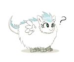  dragon feathers female feral fluffy fur green_eyes hair patch(character) plain_background tumblr vulpessentia white_background wings 