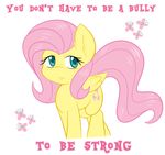  absurd_res ambris blue_eyes cutie_mark english_text equine female feral fluttershy_(mlp) friendship_is_magic fur hair hi_res looking_at_viewer mammal motivational_poster my_little_pony pegasus pink_hair plain_background solo text white_background wings yellow_fur 