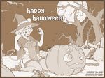  anthro breasts brooch cape clothed clothing female halloween holidays katie_(t-kay) kneeling legwear magic_user mammal monochrome moon mouse pumpkin pumpkin_goop rodent skimpy stockings surprise t-kay thighs wariza witch 