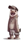  clothing eclipsewolf flannel hat male mammal necklace shorts sloth smile solo topless 