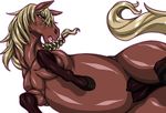  comic equine female feral hooves horse mammal mane manga mare_holic_ex2 mayoineko nakagami_takashi nipples open_mouth solo 
