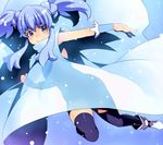  blue blue_eyes blue_hair cape crown cure_princess happinesscharge_precure! long_hair magical_girl precure see-through_silhouette shirayuki_hime sidelocks silhouette smile solo tasaka_shinnosuke thighhighs twintails 