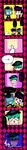  absurdres anger_vein argyle argyle_background bad_id bad_pixiv_id black_hair blank_eyes chibi comic earrings ghost_costume halloween halloween_costume headband heart higashikata_jousuke highres hirose_kouichi holding_hands jewelry jojo_no_kimyou_na_bouken kishibe_rohan long_image matcha_cream_v multiple_boys night nijimura_okuyasu open_clothes pompadour pumpkin smile sweatdrop tall_image translated 