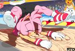  amy_rose blush camel_toe crossover eyes_closed fail female hair lakitu long_jump male mario_bros marthedog nintendo olympics pink_hair sand scorpion_(position) sega sonic_(series) video_games 