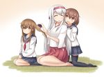  ikazuchi_(kancolle) inazuma_(kancolle) kantai_collection shoukaku_(kancolle) tagme yukimi_unagi 