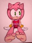  anthro autocon99 blush cute hindpaw mammal paws sega soles solo sonic_(series) sonic_the_hedgehog toes video_games 