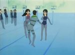  1boy age_difference animated animated_gif asphyxiation azumanga_daiou drowning kurosawa_minamo lowres mihama_chiyo multiple_girls pool swimsuit tanizaki_yukari 