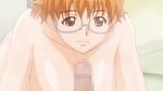  amagi_manami animated animated_gif breasts censored glasses huge_breasts mole nipples orange_hair paizuri short_hair sweet_home 