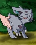  claws cub female fuf handjob horn human interspecies looking_back mammal nidoran nintendo outside pok&#233;mon pok&#233;mon_trainer pok&#233;philia pok&eacute;mon pok&eacute;mon_trainer pok&eacute;philia pussy pussy_juice raised_leg size_difference video_games young 