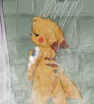  ambiguous_gender eroborus nintendo pikachu pok&eacute;mon shower solo video_games 