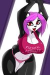  &lt;3 anthro bear big_breasts bra breasts cleavage clothed clothing cue cute female hair looking_at_viewer mammal open_mouth panda pink_hair red_eyes shonuff skimpy solo thick_thighs thigh_gap thong underwear wide_hips 