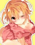  blonde_hair kagerou_project kisaragi_momo short_hair smile solo tehoa twintails 