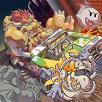  bad_id bad_pixiv_id boo bowser bowser_jr. car driving dry_bones fangs ghost grin ground_vehicle horns mario_(series) mario_kart masa_(bowser) molten_rock motor_vehicle no_humans open_mouth shell shoshinsha_mark skeleton smile spikes super_mario_bros. super_smash_bros. 