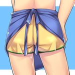 apron ass ass_focus boxers from_behind male_focus male_underwear original out_of_frame ryuuki_(eruk8993) solo underwear waist_apron 
