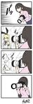  4koma alternate_costume azumanga_daiou blonde_hair camera casual comic contemporary elbow_gloves fleeing gloves hairband highres holding kantai_collection lens long_hair multiple_girls nagato_(kantai_collection) parody sailor_collar shimakaze_(kantai_collection) signature silent_comic white_gloves yamato_nadeshiko 