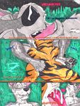  abs ambiguous_gender anthro biceps canine comic cum dialouge disney dog ecstasy erection fangs feline fur gay holidaypup lady_and_the_tramp male mammal markings muscles nude oral pecs penis shere_khan solo the_jungle_book tiger tramp 