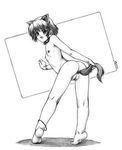  :d anal anal_beads anal_object_insertion anal_tail animal_ears ass barefoot breasts collar dog_ears fake_animal_ears fake_tail from_behind full_body graphite_(medium) greyscale harumachi_nagaaki looking_at_viewer looking_back monochrome nipples nude object_insertion open_mouth original pussy small_breasts smile solo standing tail tiptoes traditional_media 