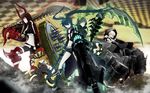  black_rock_shooter chariot irino_saya strenght takanashi_yomi 