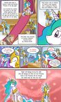  blue_eyes blue_hair comic crying cutie_mark english_text equine female feral friendship_is_magic fur group hair horn horse mammal my_little_pony original_character paper pony princess_celestia_(mlp) text unicorn vavacung winged_unicorn wings 