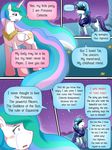 blue_hair comic crying cutie_mark dialog duo english_text equine female feral friendship_is_magic fur hair horn horse mammal my_little_pony original_character paper pony princess_celestia_(mlp) text unicorn vavacung winged_unicorn wings 