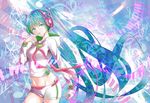  aqua_eyes aqua_hair beamed_eighth_notes bike_shorts eighth_note eighth_rest flat_sign hatsune_miku headphones hood hoodie long_hair midriff musical_note navel piano_keys sharp_sign sixteenth_note sixteenth_rest solo suishougensou treble_clef twintails very_long_hair vocaloid 