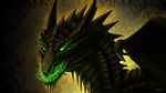  abstract_background ambiguous_gender dragon dragoncat fire green_eyes looking_at_viewer ratte scales solo 