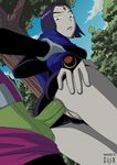 anal_penetration animated balls beast_boy butt clothed_sex clothing dc_comics erection female human incognitymous male mammal penetration penis pussy raven_(teen_titans) sex sijix straight teen_titans 
