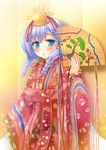  blush braid girlfriend_(kari) japanese_clothes karaginu_mo kimono layered_clothing layered_kimono long_hair looking_at_viewer murakami_fumio sakura_yayoi twin_braids 