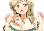  1girl animated animated_gif breasts large_breasts long_hair open_mouth shinomiya_himawari vividred_operation 