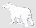  3_toes anatomically_correct animal_genitalia balls chubby erection feral grey_background long_penis looking_at_viewer male mammal naoma-hiru penis plain_background sketch solo standing tapir trunk 