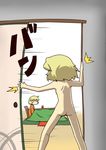  =_= aki_minoriko aki_shizuha blonde_hair kotatsu multiple_girls nude short_hair table touhou zannen_na_hito 