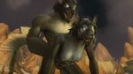  all_fours animated anthro breasts canine doggystyle duo female from_behind male mammal nude outside penetration rexx_(artist) sex spread_legs spreading straight video_games warcraft were werewolf worgen world_of_warcraft 