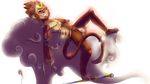  colored flaccid humanoid_penis league_of_legends lying nihilist_mut nude on_back peeking penis plain_background uncut white_background wukong 