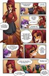  anthro canine chandra_(abluedeer) comic dog dragon english_text female fox hair heterochromia jess_(teckly) mammal martin_(qckslvrslash) purple_hair shizuka text wolf zuflux 