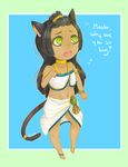  breasts cat_ears chibi clue_(artist) egyptian female loli young 