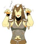  ^_^ animal_ears armor brown_hair bunny_ears chambray closed_eyes fire_emblem fire_emblem:_kakusei fur male_focus open_mouth ouse_(otussger) smile 