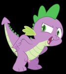  ass_up black_background butt dragon edit friendship_is_magic green_eyes green_spines invalid_tag looking_at_viewer male my_little_pony open_mouth penis plain_background slit_pupils solo spike_(mlp) 