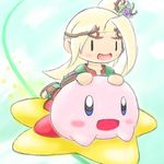  chibi female flower hair kid_icarus kirby kirby_(series) nintendo open_mouth saitorokku sandals smile star video_games viridi 