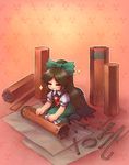  chibi polishing reiuji_utsuho sankuma solo sparkle touhou 