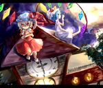  barefoot flandre_scarlet hikariz multiple_girls remilia_scarlet siblings sisters touhou 