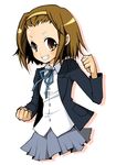  bad_id bad_pixiv_id brown_eyes brown_hair clenched_hands grin hairband k-on! moriwo school_uniform short_hair smile solo tainaka_ritsu tomboy 