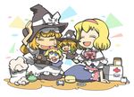  alice_margatroid blonde_hair chibi hairband hand_puppet hat hounori kirisame_marisa multiple_girls puppet touhou 