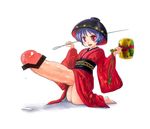  barefoot bowl erection futanari gigantic_penis hammer hat japanese_clothes kiku_hitomoji kimono long_sleeves looking_at_viewer needle obi open_mouth penis precum purple_eyes purple_hair sash shinmyoumaru_sukuna simple_background smile solo sukuna_shinmyoumaru touhou white_background wide_sleeves 