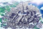  bad_pixiv_id castle citadel city cloud day from_above highres no_humans original scenery tomaknights 