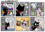  ambiguous_gender cat clothing comic cute dialog edit english_text eyewear feline female forced fur gamer_cat gamercat glasses glitch_(character) humor male mammal open_mouth pussy rape samantha_whitten scarf sex speech_bubbles straight text tongue video_games 