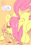  anthro anthrofied ball_fondling balls breasts cutie_mark dickgirl duo english_text equine eyelashes faceless_male female fluttershy_(mlp) friendship_is_magic hair handjob horse intersex long_hair male mammal my_little_pony oral oral_sex penis pink_hair pony pornomagnum pubes sex text vein yellow_body 