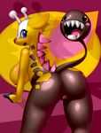  :d :o anthro anthrofied big_breasts big_butt blush breasts butt elpatrixf eyelashes female girafarig giraffe looking_away looking_back mammal nintendo nipples nude open_mouth pok&#233;mon pok&eacute;mon presenting presenting_hindquarters pussy side_boob solo standing tongue video_games 