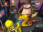  anthro breasts bukkake coco_bandicoot crash_bandicoot crash_bandicoot_(series) cum cum_in_mouth cum_inside cum_on_face cumshot female group group_sex low_res male oral orgasm orgy sex threesome treyblaze666 video_games 